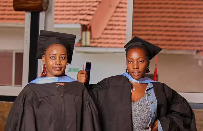 A group of medical students in a classroom setting.