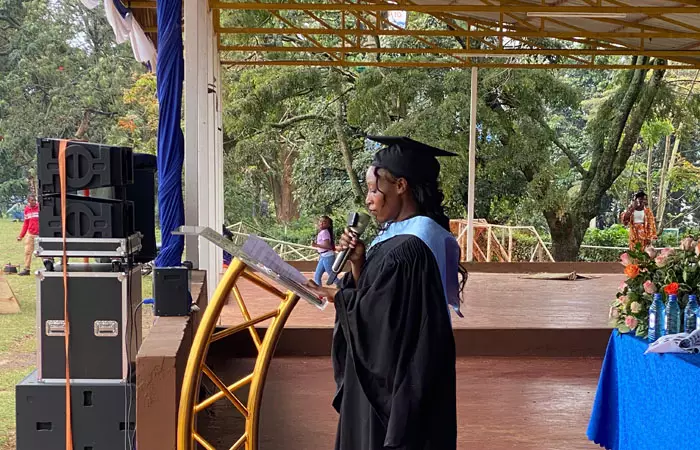 A group of medical students in a classroom setting.