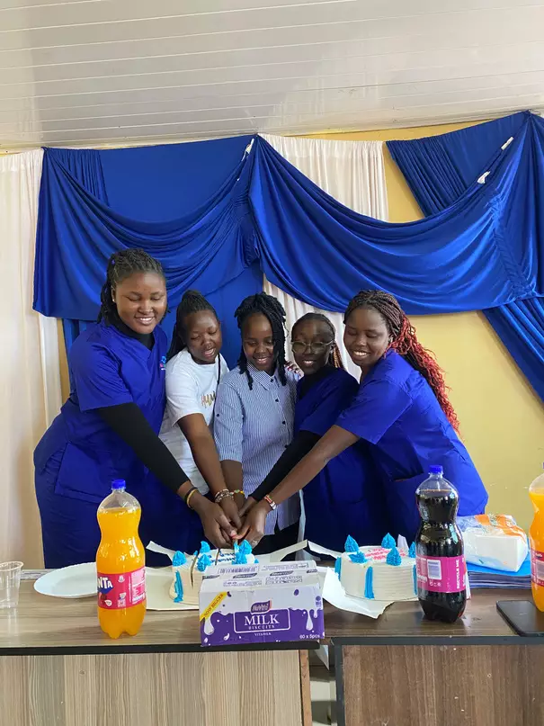 Students participating in campus events